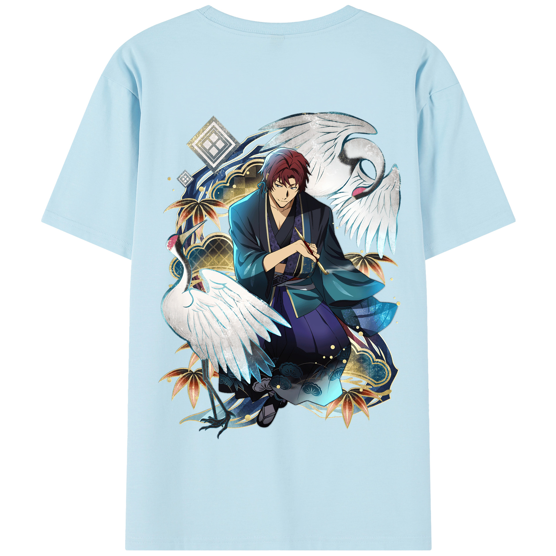 （画像用） 文豪ストレイドッグス Bungo Stray Dogs 綿100％半袖Tシャツ（背面プリント）